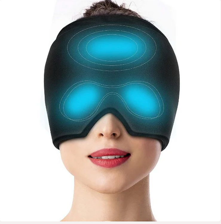 GORRO  DE GEL FRIA PARA DOLOR  DE CABEZ